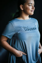 Load image into Gallery viewer, &quot;Love Louder&quot; Swing T Shirt
