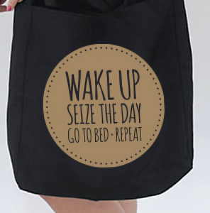 Wake up Basic Tote bag