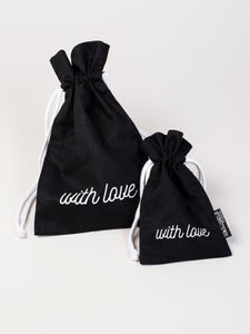 With Love Drawstring Gift bag
